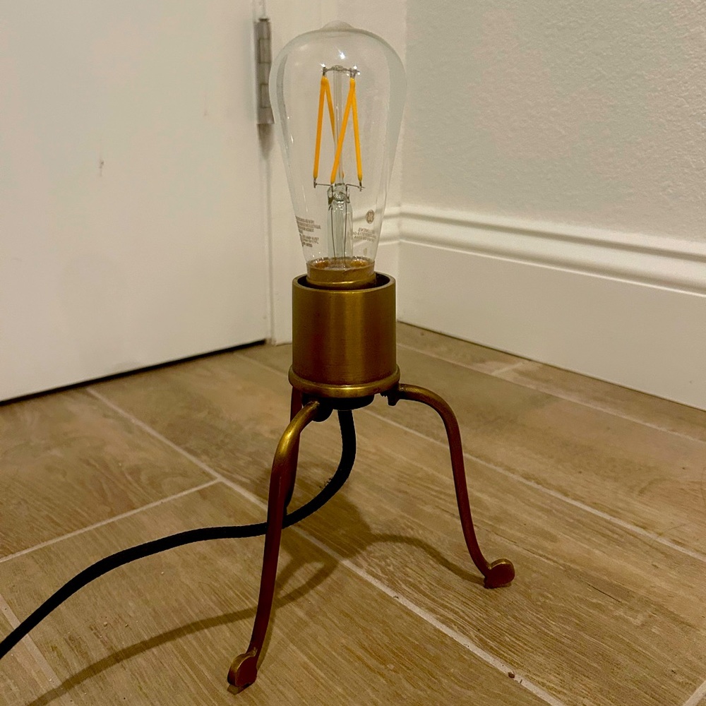 Anthropologie Brass Spider Lamp Desk Table Task Light Minimalist
